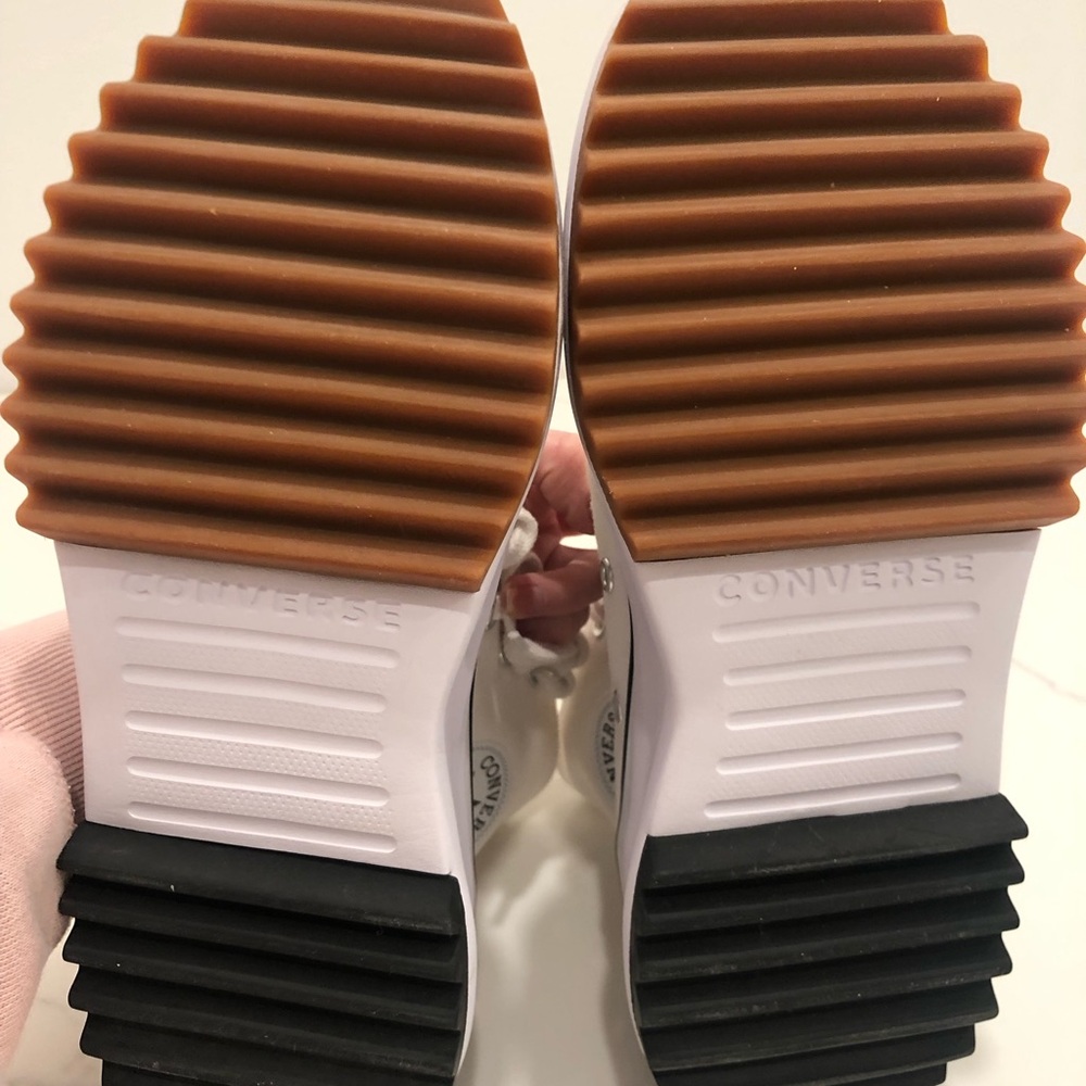 Converse White High-Top Platform Sneakers - Picture 4 of 5